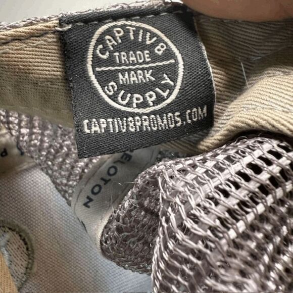 Peloton Captiv8 Mens Adjustable Mesh Back Trucker Hat Cap Blue Gray One Size - Picture 5 of 6